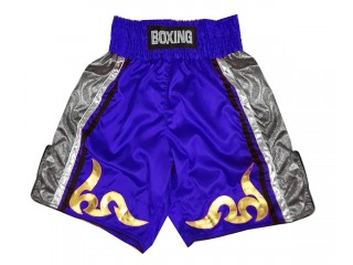 Personlig Bokseshorts Boxing Shorts : KNBSH-030-Blå